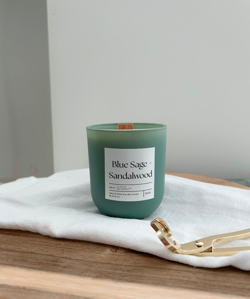 Blue Sage and Sandalwood Soy Wax Candle